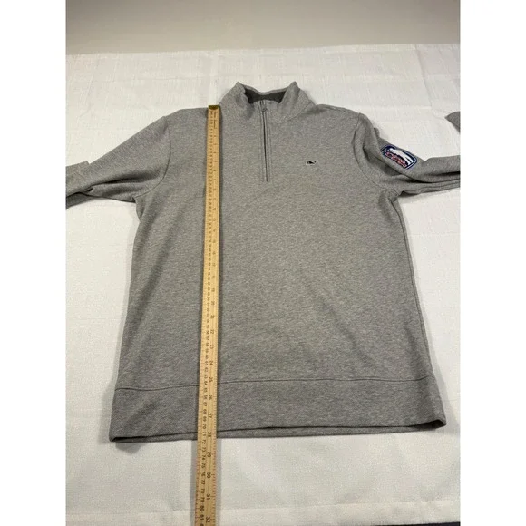 Vineyard Vines Performance Saltwater Golf Pullover Gray Men's Medium FOC CUP - Picture 5 of 6